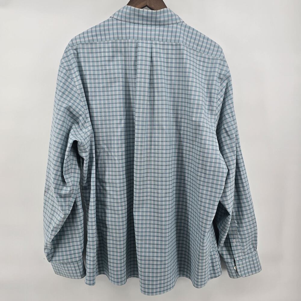 Brooks Brothers Men's Regent Fit Shirt XXL Blue Plaid Long Sleeve Button Up - Picture 6 of 7